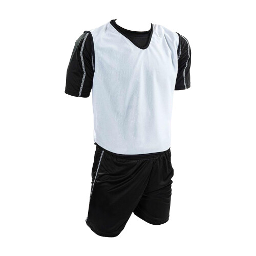 (4-9 Years, White) Precision Childrens/Kids Training Mesh 3 Layer Membrane Bib