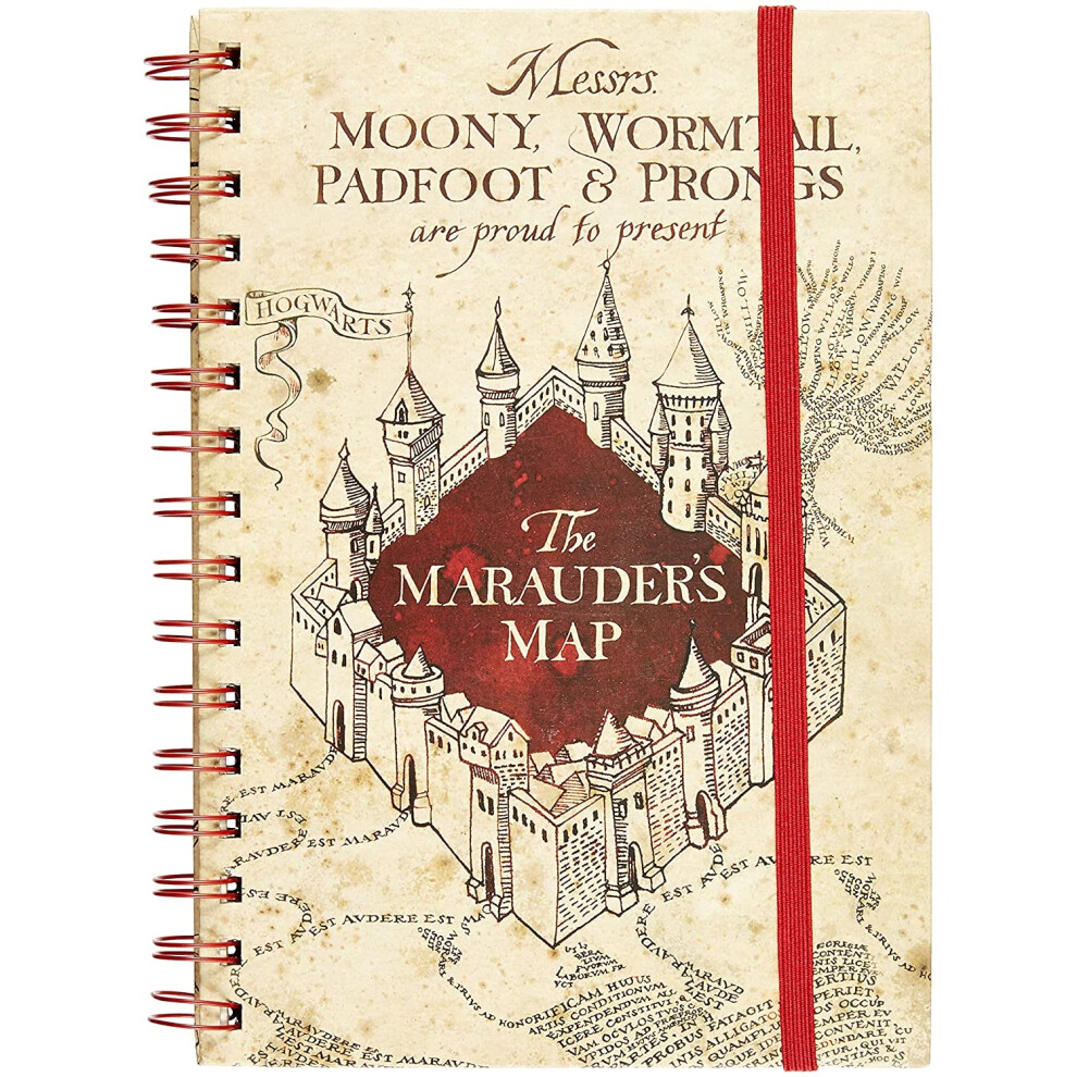 Harry Potter Marauders Map A5 Wirebound Notebook