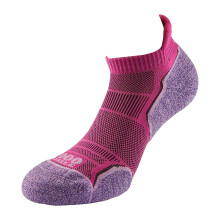 (S, Pink/Lavender) 1000 Mile Womens/Ladies Run Socks (Pack of 2)