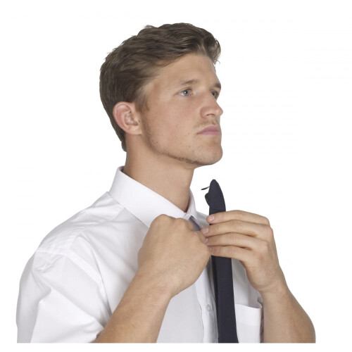 (One Size, Black) Yoko Clip-On Tie 2