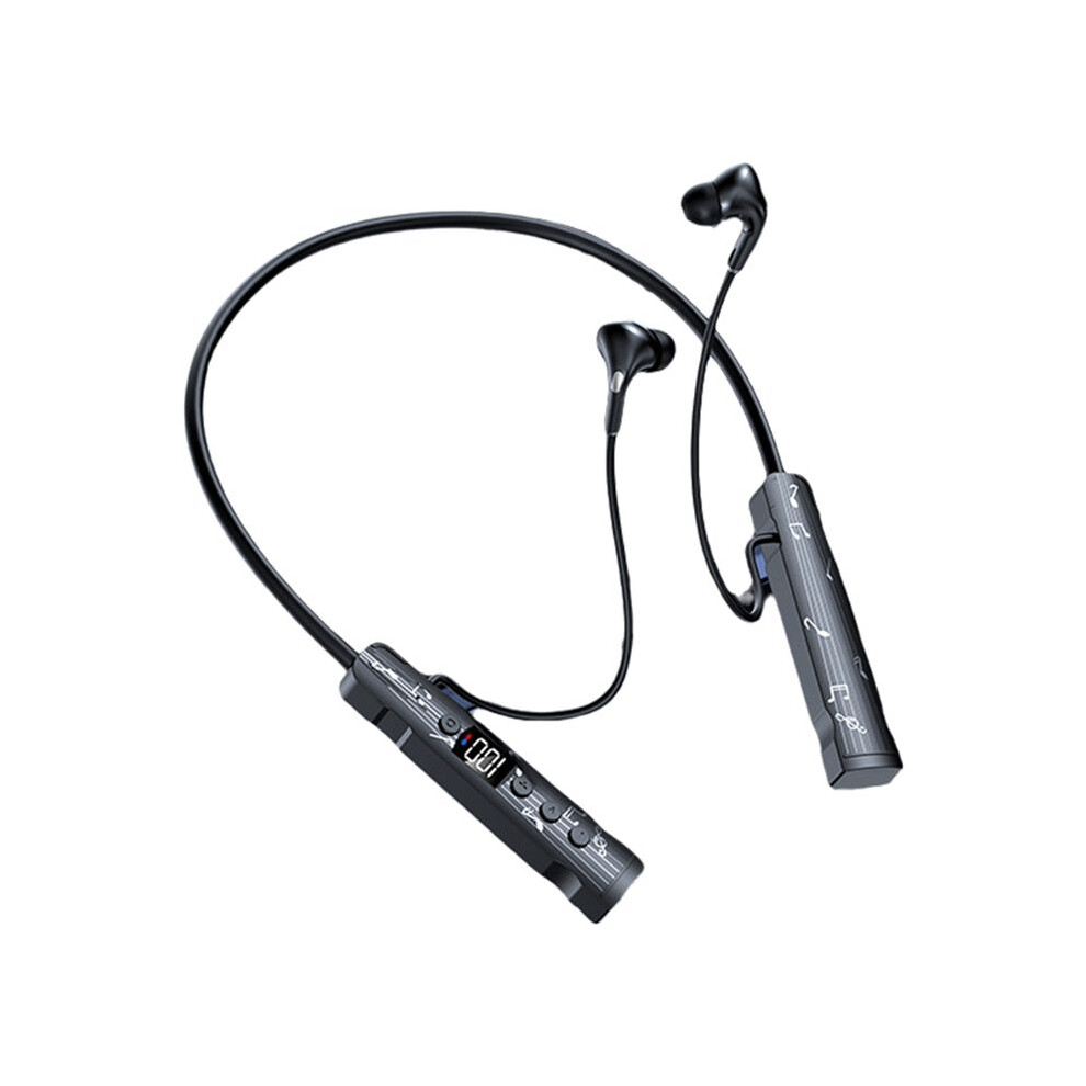 M226 5.4 Headphone Neckband True Wireless Earphones Led Stereo Sports Headphones With Mic Fm Radio Headset 6034100807355