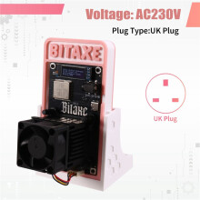 For Bitaxe Gamma 601 BTC Solo Miner 1.2TH/S BM1370 Asic 18-22W From S21 Pro BTC Crypto Miner Upgrade Stand UK PLUG