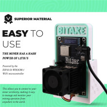 For Bitaxe Gamma 601 Solo Miner 1.2TH/S 18-22W BM1370 Asic From S21 Pro BTC Crypto Miner Upgrade Stand AU PLUG