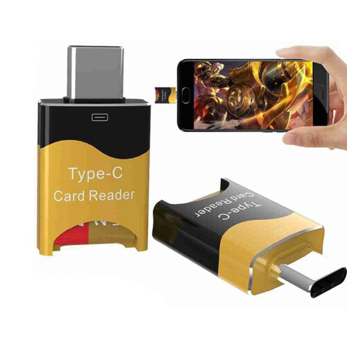 2PCS Type C to Micro- TF Card Reader Adapter OTG  Memory Card Reader USB3.0 Flash Drive Adapter for Smartphone
