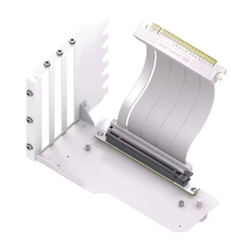 Vertical  Card Holder Kit with 15cm PCI-E 4.0 X16 Riser Cable Video Card Support Kit GPU Bracket Holder White