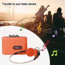 Portable Cassette Player Cassette Recorder USB C Cassette Tape to MP3 Converter Cassette Tape Player with Headphone A