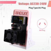 Minero en Solitario Nerdaxe 1200GH/S para Bitaxe Gamma 601 BTC, Pantalla A Color, 18-22 W, Chip ASIC BM1370, de S21 Pro, Enchufe Australiano.