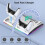 Charging Stand, Multifunctional LED Cooling Stand with Charging Station, 2 Controllers for PS5 PS5 SLIM Console White 1