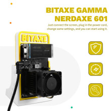 For Bitaxe 601 Gamma Nerdaxe 1200GH/S 18-22W BTC Solo Miner Open Source BM1370 Asic Chip From  S21 Pro Miner BR PLUG