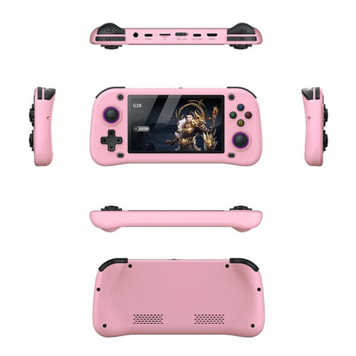 G28 Retro Handheld Video Game Console 128G 20000+Game 4.3 Inch Screen Linux Pocket Player for PSP/PS1/N64 Simulator D 1