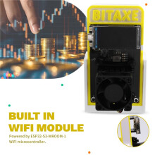 For Bitaxe 601 Gamma Nerdaxe 1200GH/S 18-22W BTC Solo Miner Open Source BM1370 Asic Chip From S21 Pro Miner UK PLUG