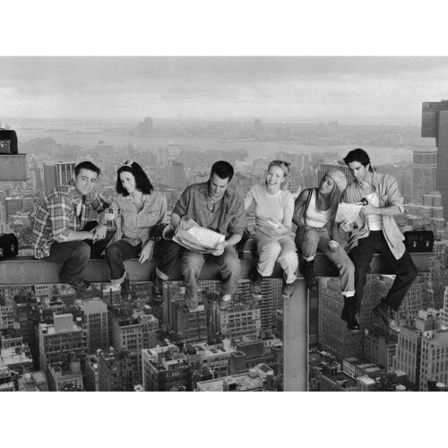 Friends Friends Lunch On A Skyscraper Canvas Print