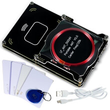 Leitor e Gravador de Cartão RFID Proxmark3, Copiador de Cartão de Identificação com Memória IC Proxmark3 Easy V5.0, com Decodificador de Antena