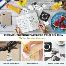 Print Portable Thermal Printer Photo Pocket Thermal Label Printer 58mm Printing Wireless Android IOS Green