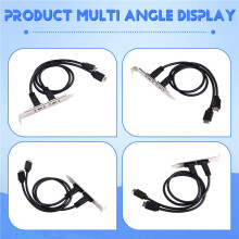 50 cm USB 3.2 Frontpanel-Header Typ E auf USB-C Typ C Buchse Verlängerungskabel Typ-E Blendenkabel