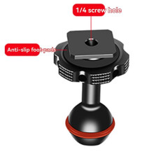 20mm Adapter Mount Hot Shoe Ballhead for DSLR Camera Monitor Light Holder and Phone Stand
