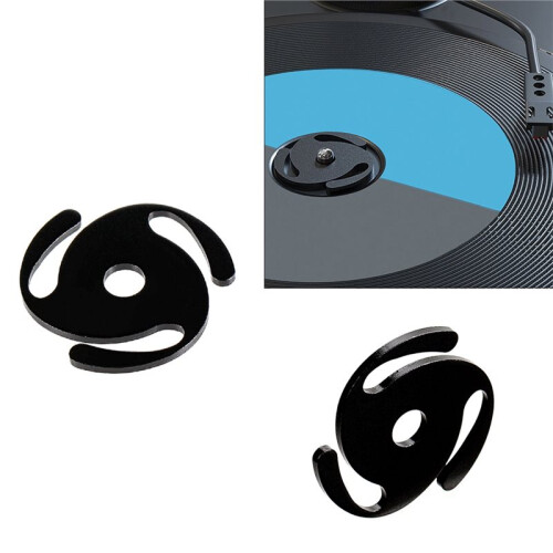 45 RPM Record Adapter Insert Solid Aluminum 45 Adapter for 7 Inch Vinyl Record Turntables 2