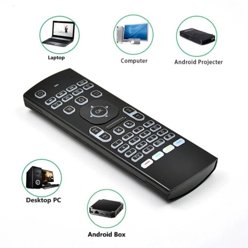 2.4G Wireless Remote Control with Keyboard MX3 Intelligent Remote Control Backlight for Set-Top Box  TV