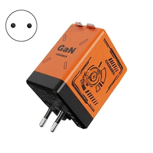 GaN 20W Fast Charging USB Type C Cable High-Speed Charging Cord Retractable Data Cable EU PLUG 1