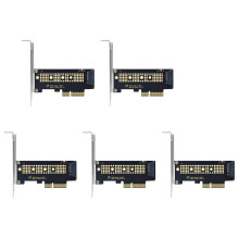 5X M.2 NVME SSD NGFF to PCIE 3.0 X4 Adapter PCIE M2 Riser Card Adapter Support 2230 2242 2260 2280 Size NVMe M.2 SSD