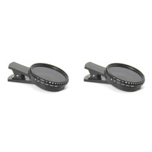 2pcs 52mm Phone ND Filter ND2 to ND400 Clip- Variable Neutral Density Filter for Phone Mobile Phone Camera