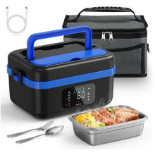 Cordless Electric Lunch Box for Adults,Rechargeable Self-Heating Food Warmer with 8000mAh Battery ,for Travel/Car/Office