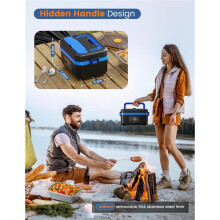 Cordless Electric Lunch Box for Adults,Rechargeable Self-Heating Food Warmer with 8000mAh Battery ,for Travel/Car/Office