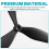 Hélice de Nylon de 3 Pás, 10x4,8x3 CCW, de 10 Polegadas para Drones Multirotores de Aeromodelismo. 3