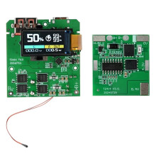 100W Fast Charging Power Bank Motherboard with TFT Color Display for Ternary Lithium Battery PD QC Quick Charge Module