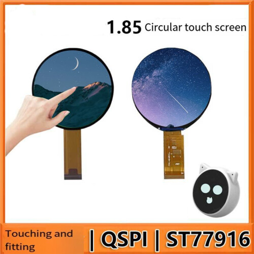EchoEar 1.85 Inch Round Touchscreen for EchoEar ESP32 S3 AI Development Board DIY IoT  Watch Project A 2