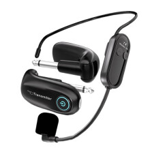 Microphone Sans Fil 2,4 GHz pour Casque avec Amplificateur Vocal: Haute Fidélité, Réduction Intelligente Du Bruit, Installation Facile (Branchez et