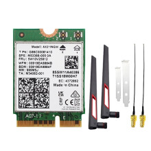 WiFi 6E AX211NGW WiFi Card with 10DB Antenna 5374Mbps Tri Band 2.4G/5G/6Ghz BT5.3 Wireless Network Card Adapter