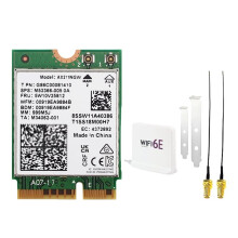 WiFi 6E AX211NGW WiFi Card with WiFi 6E Antenna 5374Mbps Tri Band 2.4G/5G/6Ghz BT5.3 Wireless Network Card Adapter