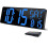 Large Digital Wall Clock WiFi Sync,16.5in LED Large Display with Temperature/Date/Week,for Home Office EU Plug 1