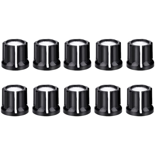 Perilla de Control de PotencióMetro Negro de 10 Uds.