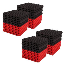 50 Stuks Geluidsisolatieplaat Geluidsisolatie Studioschuim, voor Muur Geluidsisolatieplaat, voor Thuisstudio, 2,5 X 30 X 30 Cm