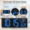 Large Digital Wall Clock WiFi Sync,16.5in LED Large Display with Temperature/Date/Week,for Home Office EU Plug 3