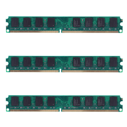 3X DDR2 800Mhz PC2 6400 2 GB 240 Pin for Desktop RAM Memory