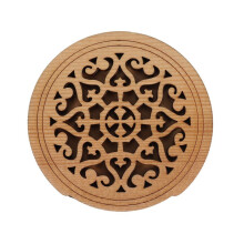 Guitar Wooden Soundhole Sound Hole Cover Block Feedback Buffer Spruce Wood for EQ Acoustic Folk Guitars,Style 1