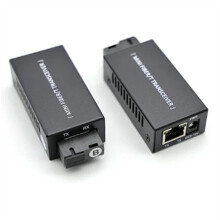 1 Paar -Gigabit-Glasfaser-Medienkonverter 100/1000 Mbit/S Optischer Transceiver SC auf RJ45 Ethernet- 20  EU-Stecker