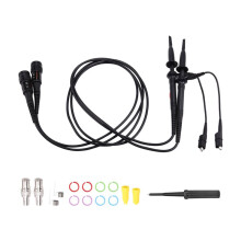 P2200 2pcs 200MHz Oscilloscope Probe X1/X10 Safe BNC Test Lead Clip Kit 10:1 Probe