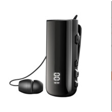 IPX7 Waterproof Noise Cancelling Wireless Headphones Call Reminder Vibration Retractable Headset