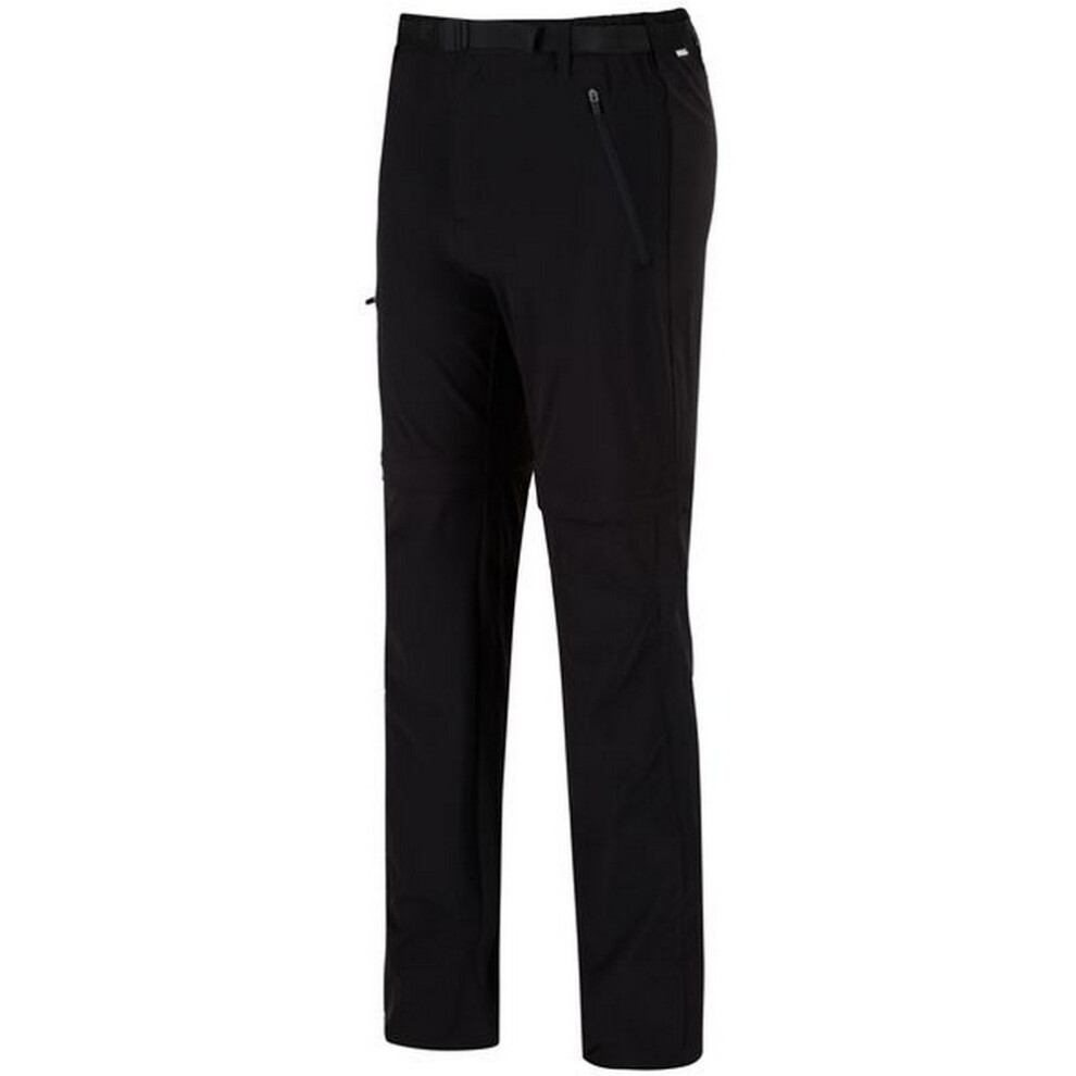 Regatta Great Outdoors Mens Xert Stretch Zip Off Trousers Ii Black