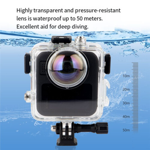 For  MAX2 Wide-Angle Lens Waterproof Case Underwater Diving Protective Cover Enhanced Camera Accessories 2