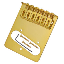 6 String Saddle Guitar Bridge Adjustable 6-Saddle Electric Guitar Bridge for Telecaster TL Guitar