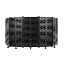 Paneelreflectiefilters, Isolatiescherm voor Studio-Opnames, Geschikt voor Elke Condensatormicrofoon, Vijf Deuren