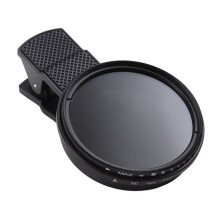 Universal 52MM Clip- ND 2-400 Adjustable Density Filter Phone Polarizer Lens Accessories