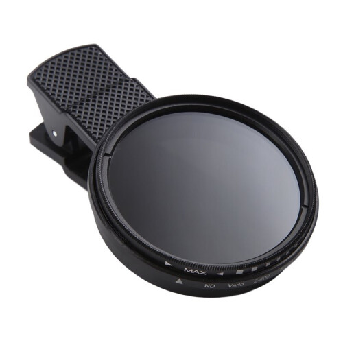Universal 52MM Clip- ND 2-400 Adjustable Density Filter Phone Polarizer Lens Accessories
