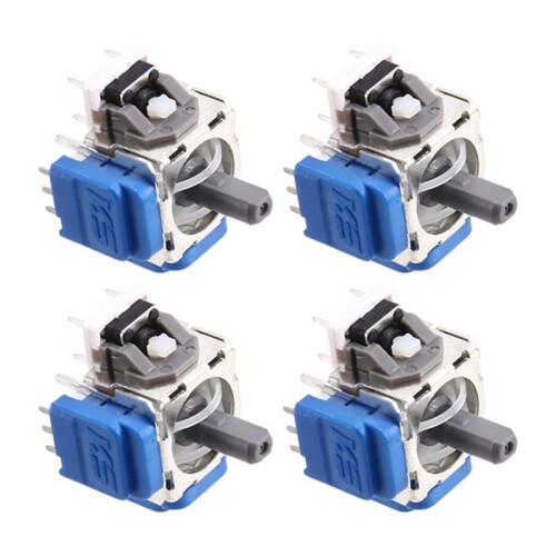 8Pcs for PS5 Controller 3D Analog Thumbstick K-Silver TMR Joystick No-Drift Gamepad Replacement Accessories 2