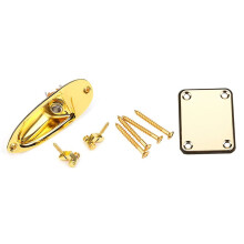 Gitarrenhalsplatte, Saitenniederhalter, 6,35-mm-Klinkenbuchsenplatte für E-Gitarren